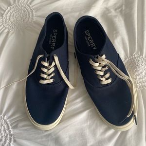 Navy Sperrys Mens